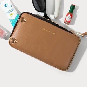 Bandolier Tan Expanded Pouch & IPhone 14 Pro Max case